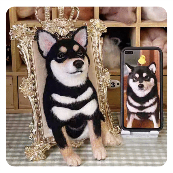 3D pet wool half body