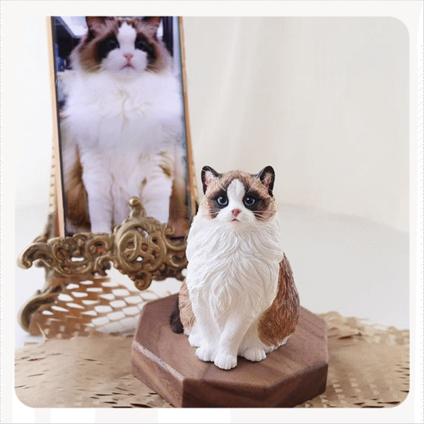 3D plaster pet hand-painted